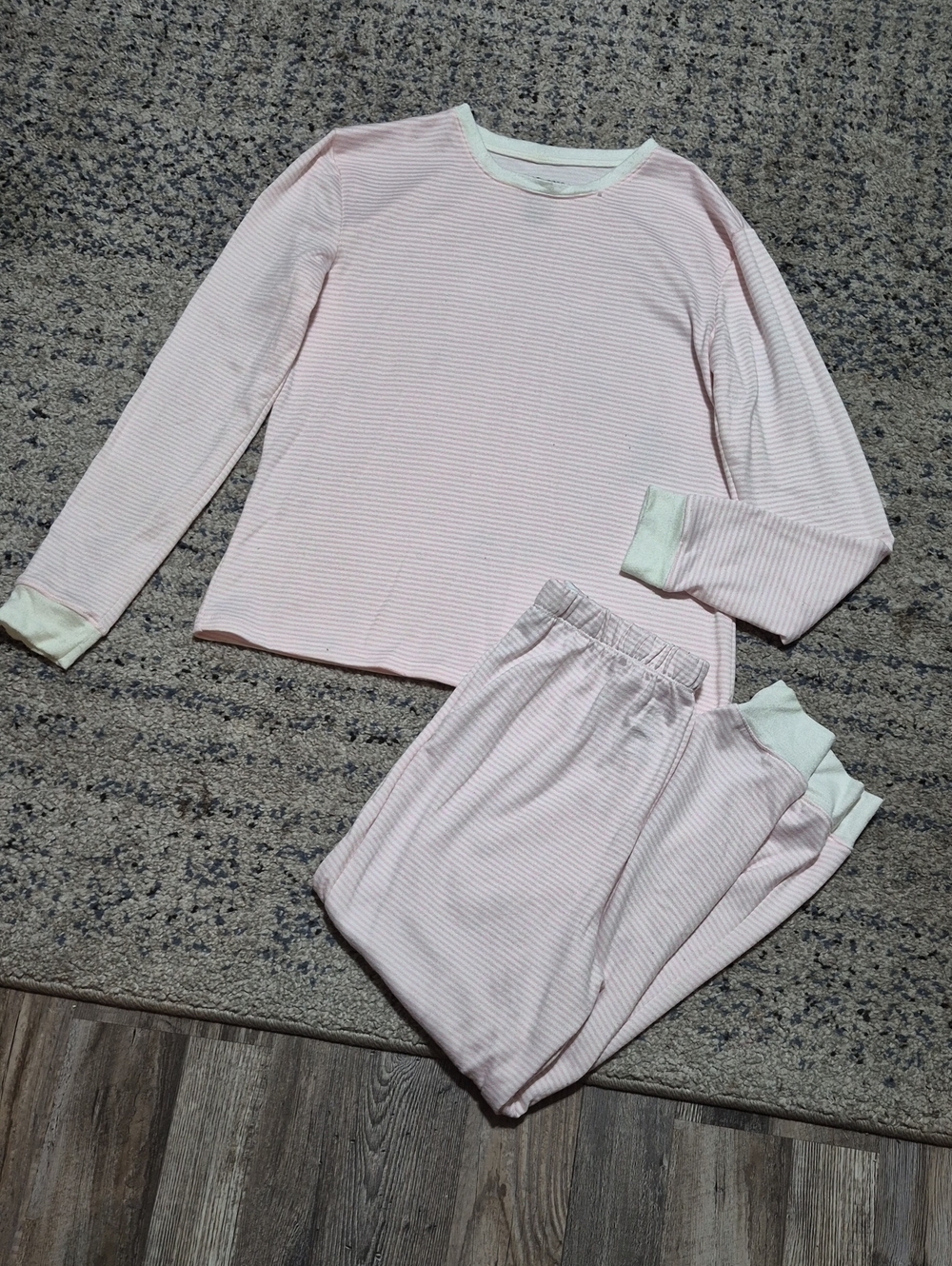 Women's Pink Stripe Long-Sleeve Pajama Set